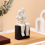 Couple with Golden Heart Showpiece