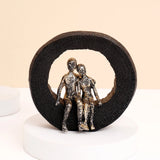 Couple in Circle Showpiece