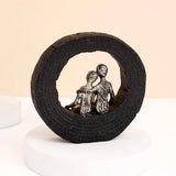 Couple in Circle Showpiece