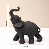 Black Lucky Elephant Showpiece