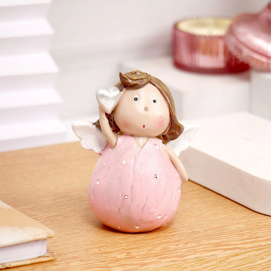 Chubby Angel with Heart  Showpiece