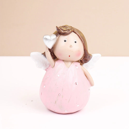 Chubby Angel with Heart  Showpiece