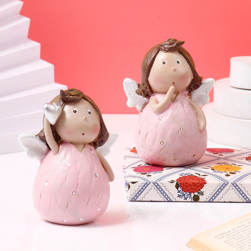 Chubby Whispering Angel Showpiece