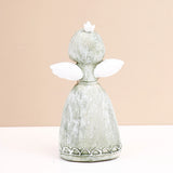 Green Hooded Praying Angel  Showpiece