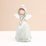 Green Hooded Serene Angel Showpiece