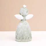 Green Hooded Serene Angel Showpiece