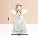 Green Hooded Serene Angel Showpiece