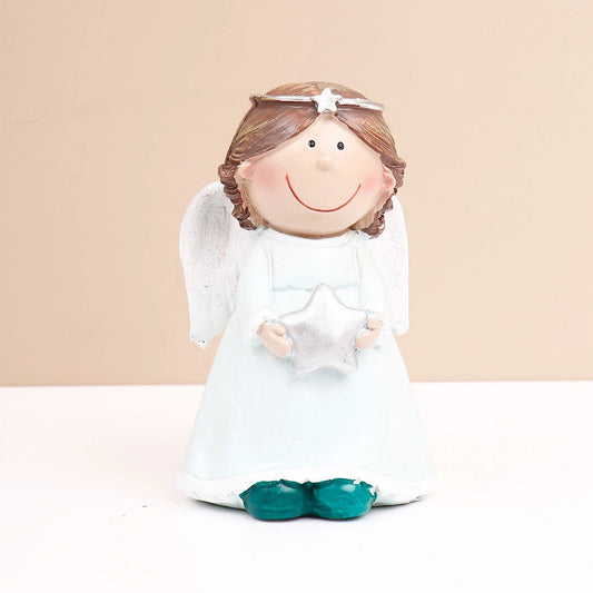 Star Blue Angel Girl Showpiece