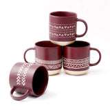 Crimson Craft Set Of 4 Mugs