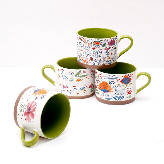 Garden Sip Set Of 4 Mugs