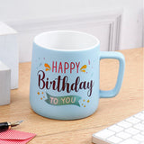 Blue Happy Birthday To You Ceramic Mug