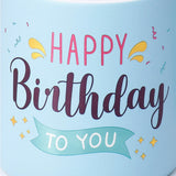 Blue Happy Birthday To You Ceramic Mug
