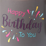 Grey Happy Birthday To You Ceramic Mug