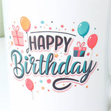 Green Happy Birthday Ceramic Mug