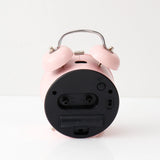Pastel Pink Twin Bell Alarm Clock