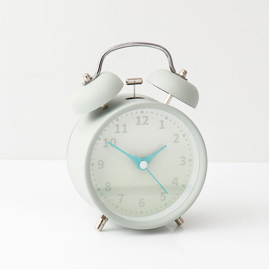 Light Green Twin Bell Alarm Clock