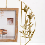 Golden Halo Bird Hanging Photo Frame