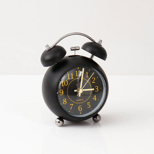 Twin Bell Alarm Clock - Black