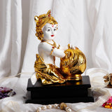 Bal Krishna with Decorative Pot Figurine Set
