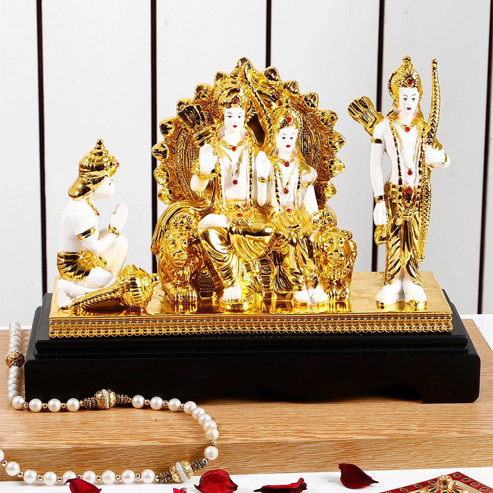 Divine Ram Darbar with Hanuman Luxury Idol | Festive, Wedding & Housewarming Gift