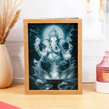 Ganesha Digital Art LED Wall Print Frame