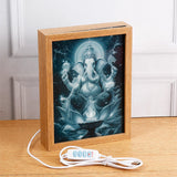 Ganesha Digital Art LED Wall Print Frame