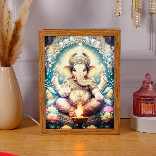 Ganesha Detailed Illuminated Art Frame