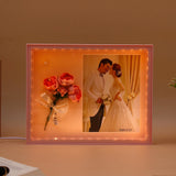 LED Photo Frame with Rose Bouquet