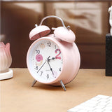 Pink Analog Alarm Clock