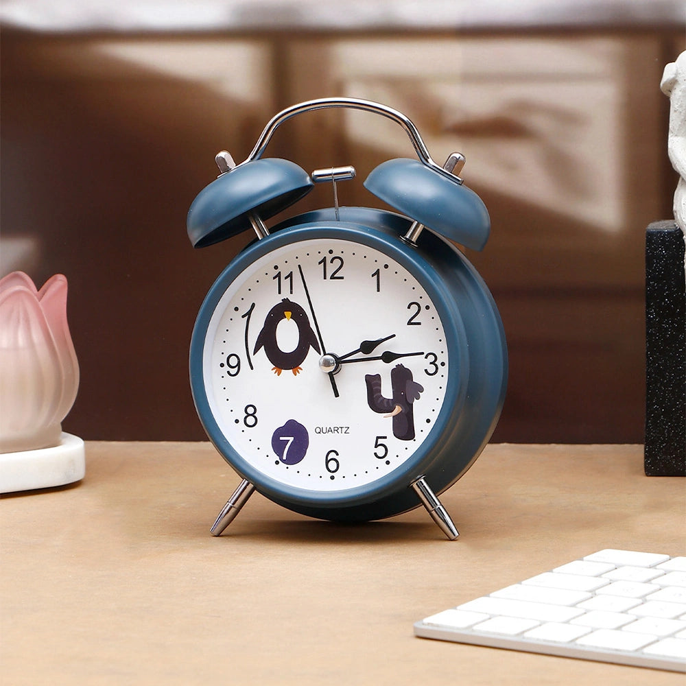 Navy Analog Alarm Clock