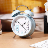 Powder Blue Analog Alarm Clock