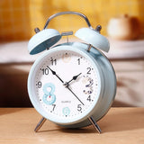 Powder Blue Analog Alarm Clock