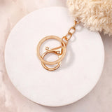 Beige Hoodie Teddy Bear Keychain