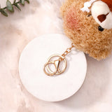 Dark Brown Teddy Bear Keychain With Perfume
