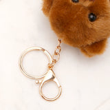 Dark Brown Teddy Bear Keychain