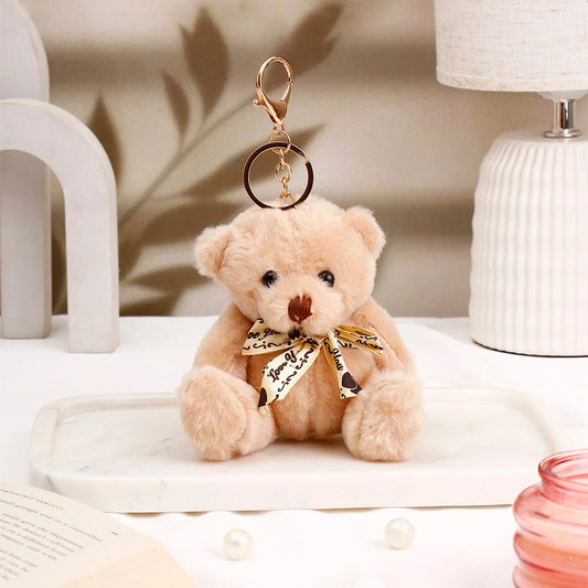 Light Brown Teddy Bear Keychain 