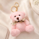 Pink Teddy Bear Keychain With Perfume
