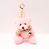 Pink Teddy Bear Keychain