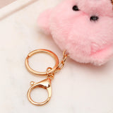 Pink Teddy Bear Keychain