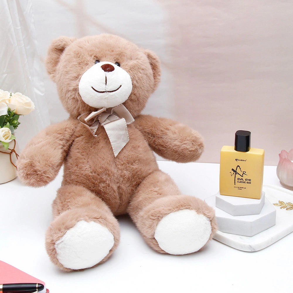 Toffee Bow Teddy & UXR Evil Eye Perfume Rakhi Combo