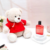 Red Hoodie Teddy & UXR Perfume Rakhi Combo