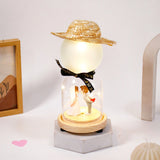 Archies Straw Hat Bride & Groom Couple Showpiece