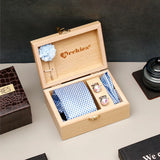 Sky-Blue-Micro-Check-Tie-Set