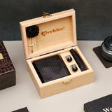 Black-Textured-Triangle-Tie-Set