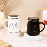 Queen and King Black & White Couple Set 
