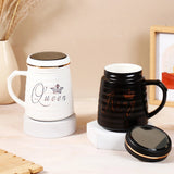 Queen and King Black & White Couple Set