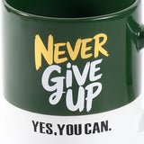 Quoted Ceramic Glossy Mug - Green