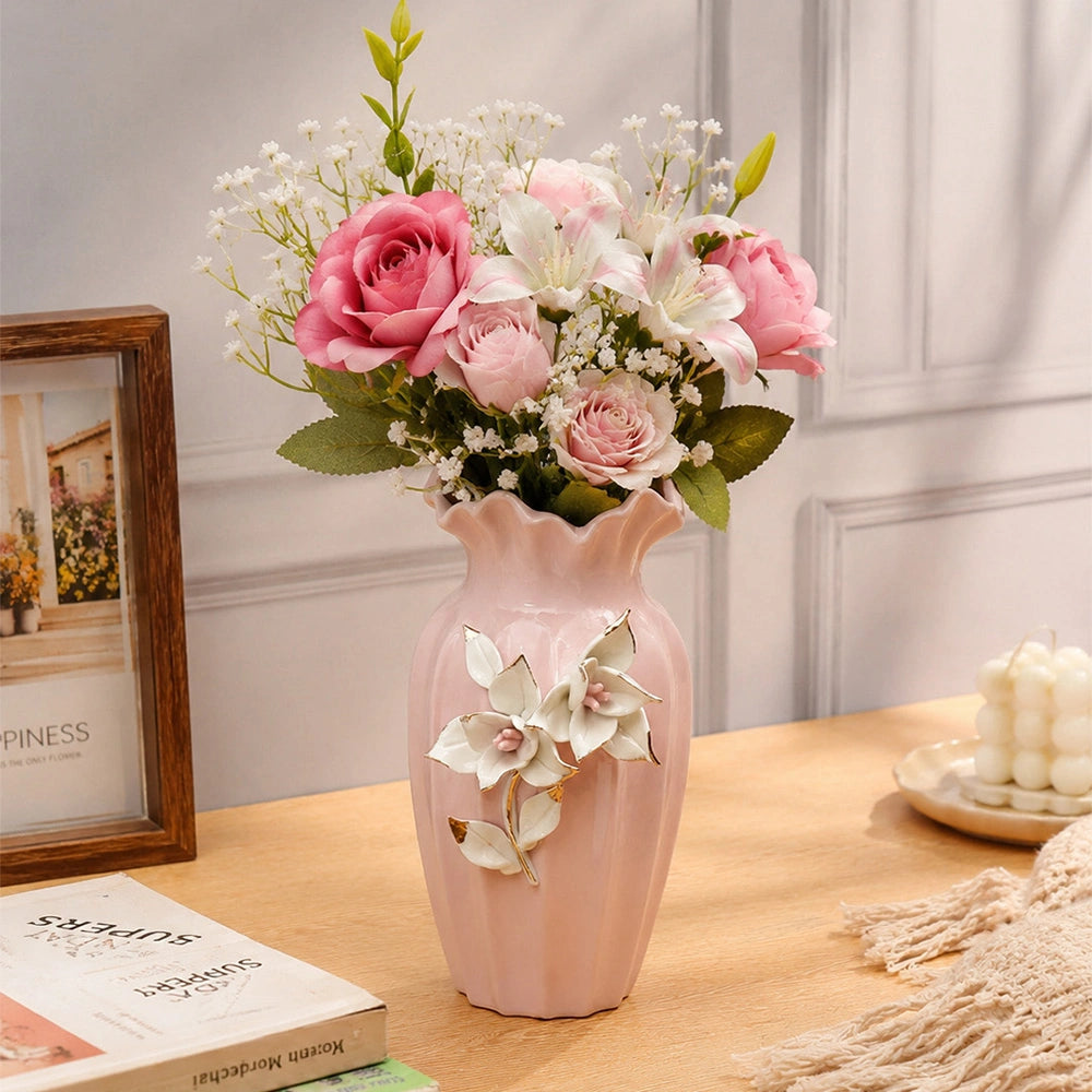 Rosewater Ruffle Vase