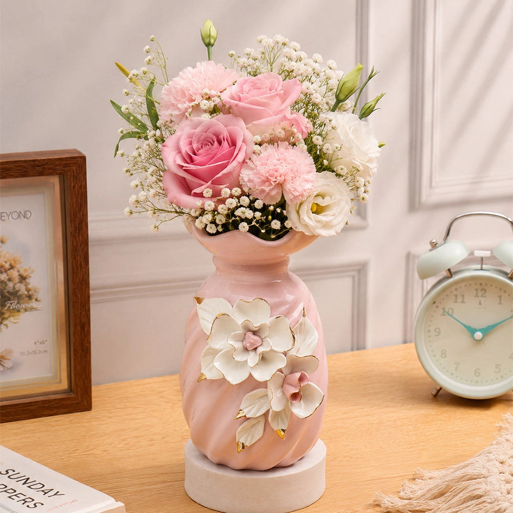 Magnolia Swirl Vase