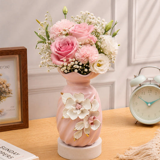 Magnolia Swirl Vase